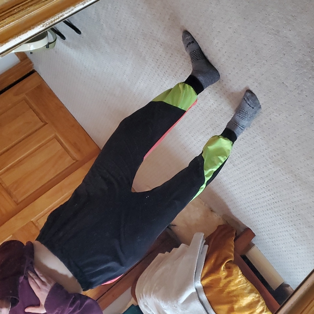 Custom neon colorblock jogger / harem pants - Picture 2 of 7
